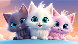 Мои Три Маленьких Кота | Самое Просматриваемое Видео | Banana Preschool На Русском — Детские Песенки