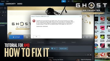 FIX for Ghost of Tsushima Crashing on AMD