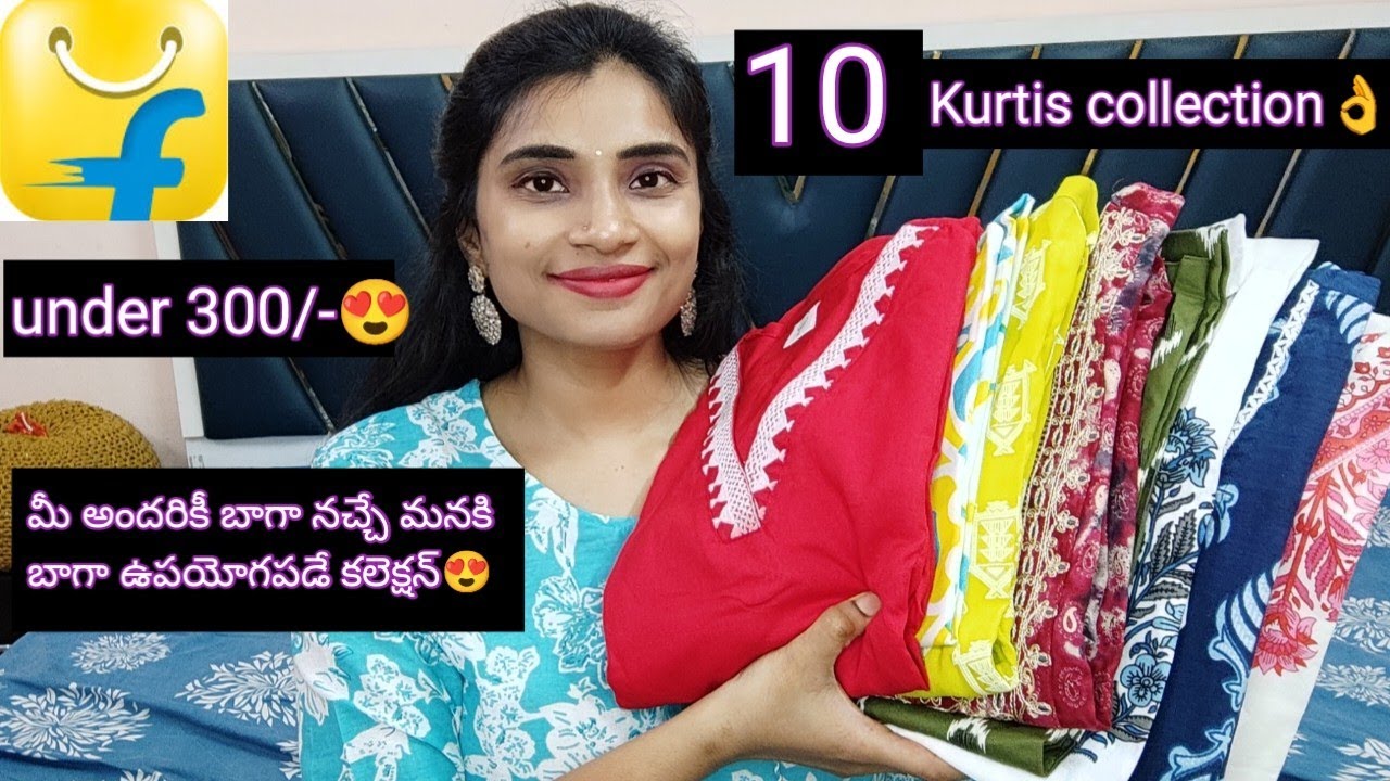 flipkart under 299 college office wear 10 kurtis collection