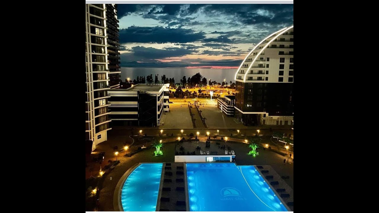 White Sails Белые Паруса, Батуми, Грузия. Продажа квартиры с 2 спальнями под ключ! Бассейн, ресепшен