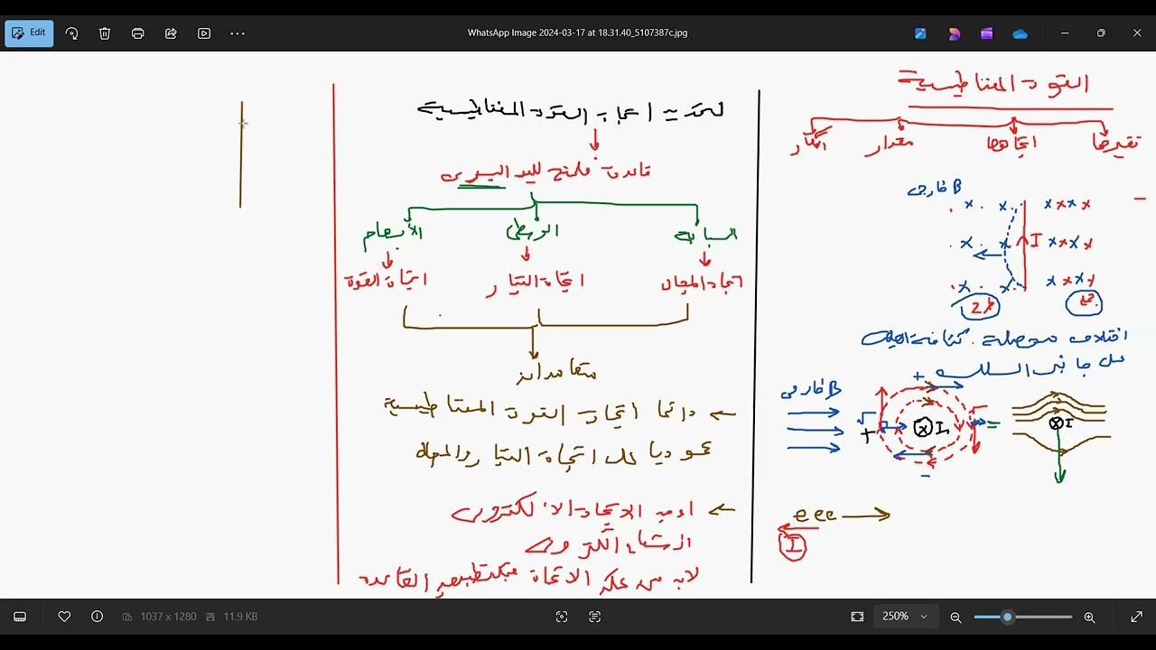 مراجعه القوة المغناطيسية