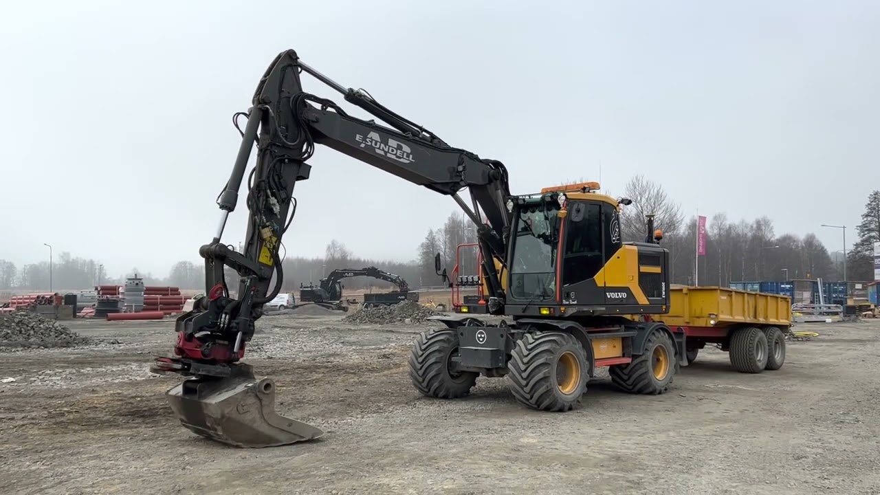 Hjulgrävmaskin Volvo EW160E, 8765h -16