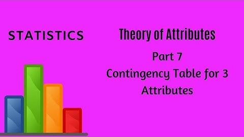 Theory of Attributes - Part 7 - Statistics