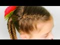 Косичка "рыбий хвост".  Простая прическа в школу #6 | Easy hairstyle for school #6