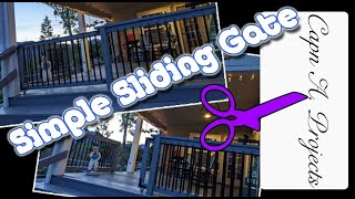 Sliding Porch or Deck Gate DIY