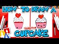 How To Draw A Valentine Cupcake