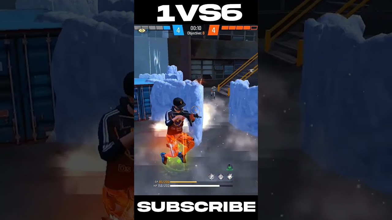 1v6 hardest clucth🤯🥶 