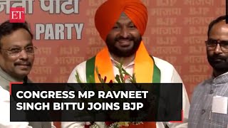 Ravneet Singh Bittu, Congress MP from Punjab's Ludhiana, joins BJP ahead of Lok Sabha elections