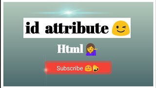 ID Attribute in HTML(Hindi)|explain with example|2020