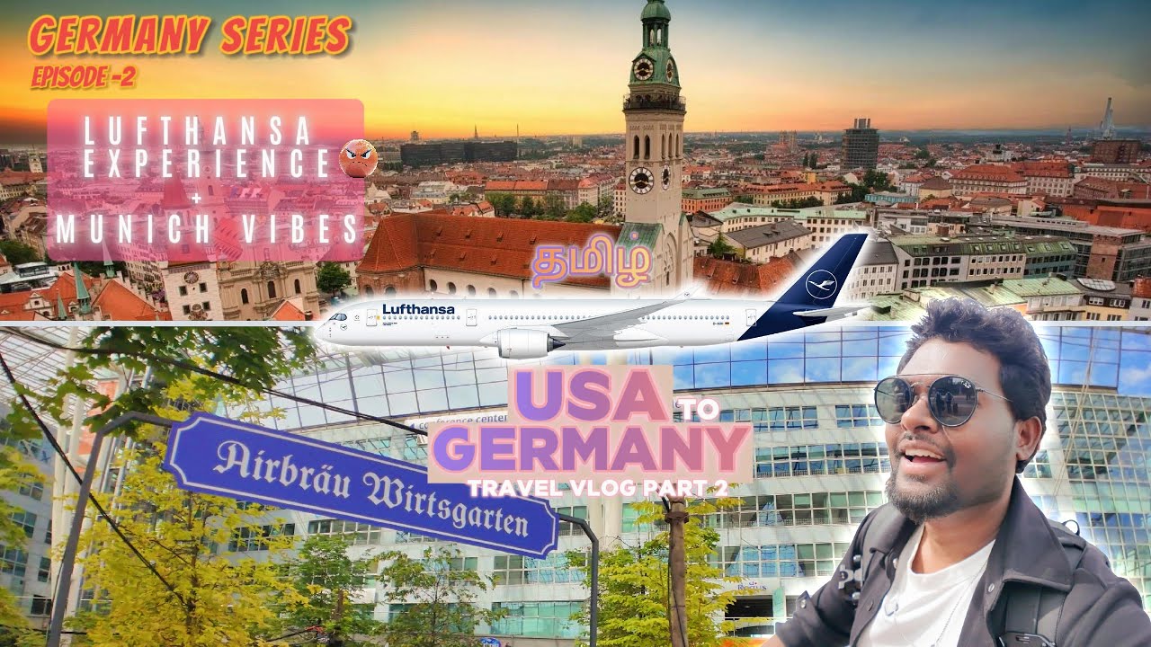 😮 Munich Airport la Surprise | 🇺🇸 USA to Germany 🧳 Tamil Travel Vlog |