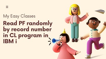 read PF randomly by record number in CL program in IBM i