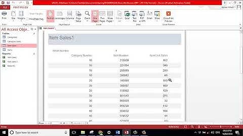 Access reports  conditional formatting