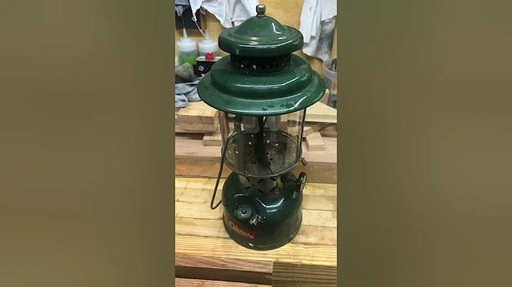 Lighting a Coleman lantern