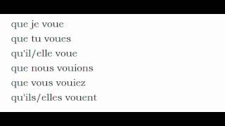 French Conjugation Vouer
