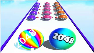 Color Bump Ball 2048 - 3D Merge Vs Ball Merge 2048 - Gameplay Walkthrough screenshot 5