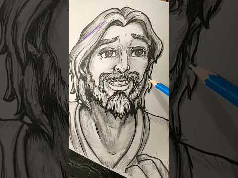 How To Draw Jesus from Superbook VBS 2023 DAY 1 #christianart #art #viral #shorts