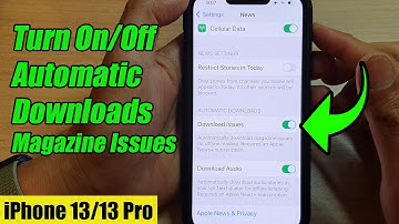 iPhone 13/13 Pro: How to Turn On/Off Automatic Downloads Magazine Issues