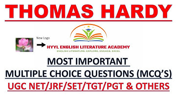 THOMAS HARDY/MCQs/UGC NET JRF/SLET/TGT/PGT/ENGLISH LITERATURE