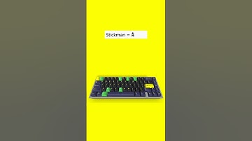 Stickman 𖠋 | Unicode Shortcut Key (Code 1680B) | #computer #Symbol #typing #keyboard #tricks