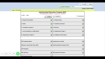 SpEd Forms   Validate and Finalize IEP