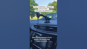 How to REMOVE a cell phone holder from your dashboard