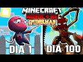 🌀Sobreviví 100 DÍAS siendo SPIDER-MAN en Minecraft HARDCORE!