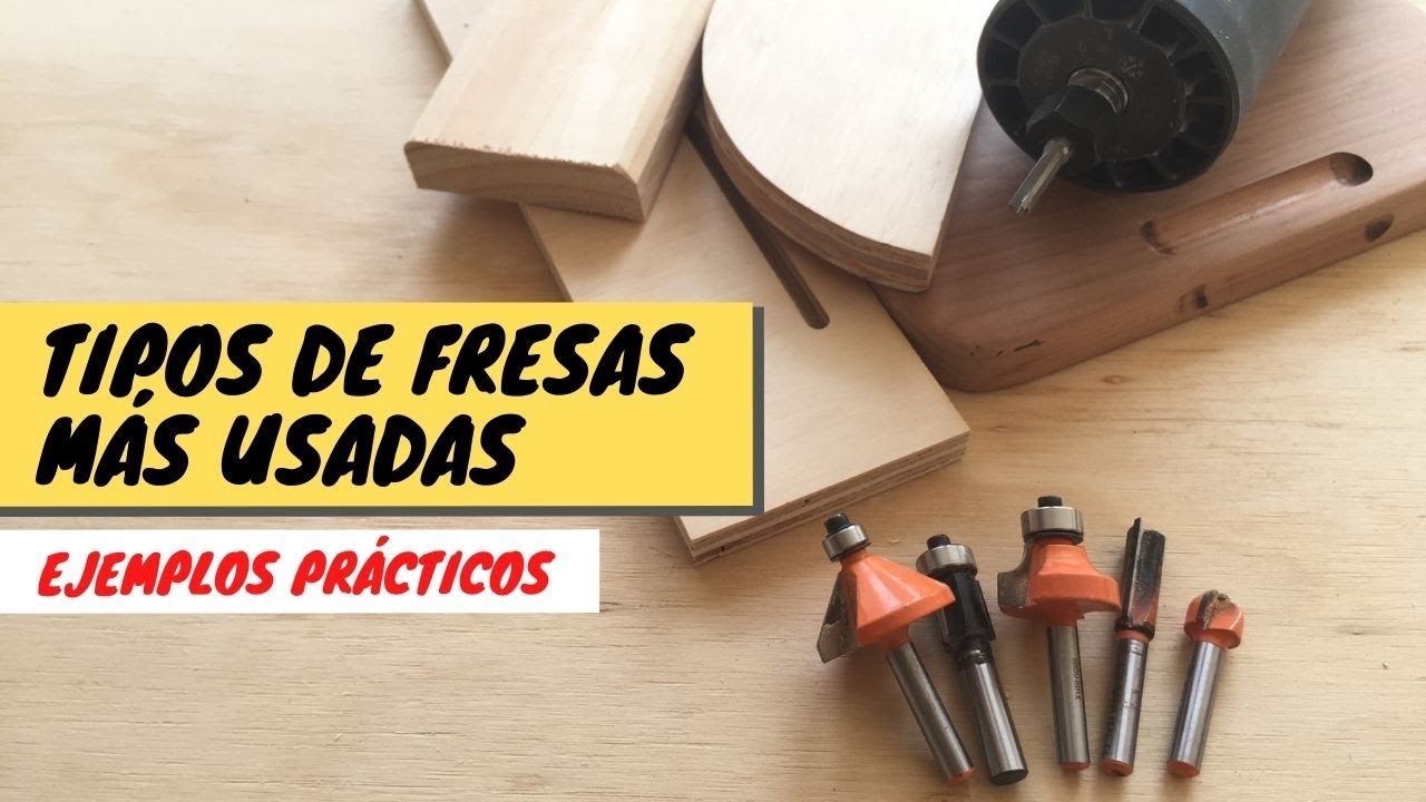 🔥 Tipos de FRESAS MADERA en carpintería // EJEMPLOS DE - YouTube