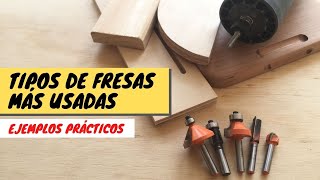 🔥 Tipos de FRESAS PARA MADERA en carpintería // EJEMPLOS DE USO