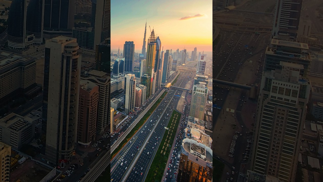 Dubai's Iconic Highway: Sheikh Zayed Road 😍❤ | Dubai Status | Whatsapp Status | Dubai 