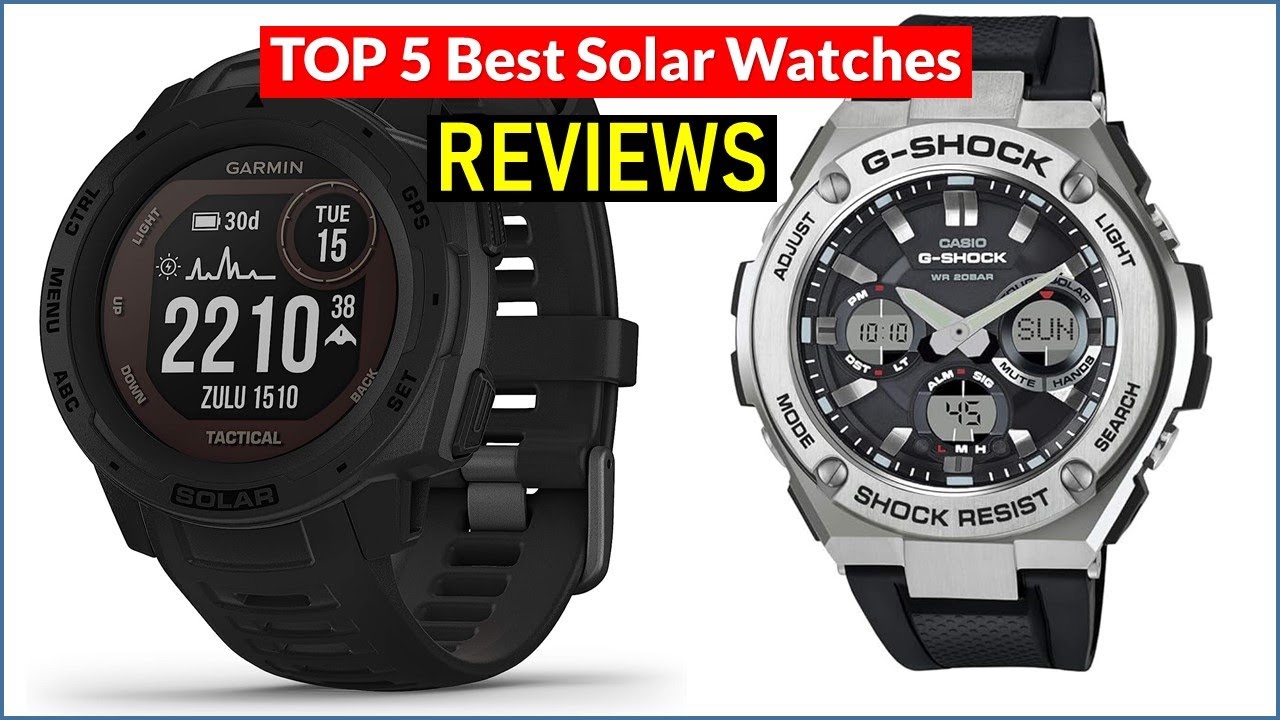 ✅ BEST 5 Solar Watches  Reviews | Top 5 Best Solar Watches  - Buying Guide