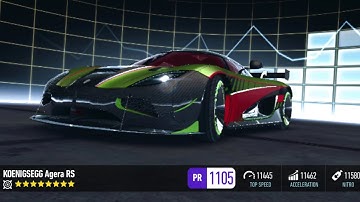 Koenigsegg Agera RS NFS No Limits tuning car
