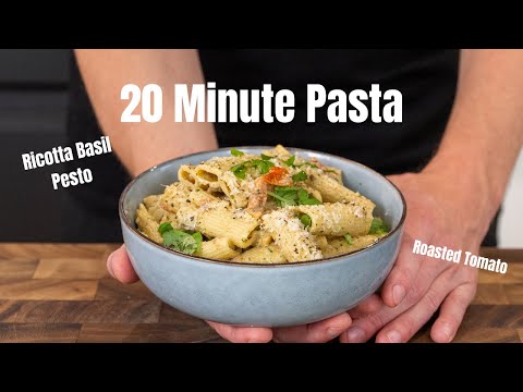 Ricotta Basil Pesto Pasta  20 Minute Pasta Recipe