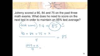 Mean Word Problems