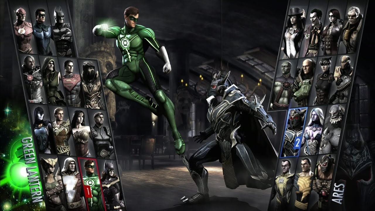 Green Lantern Vs Ares INJUSTICE Gods Among Us 