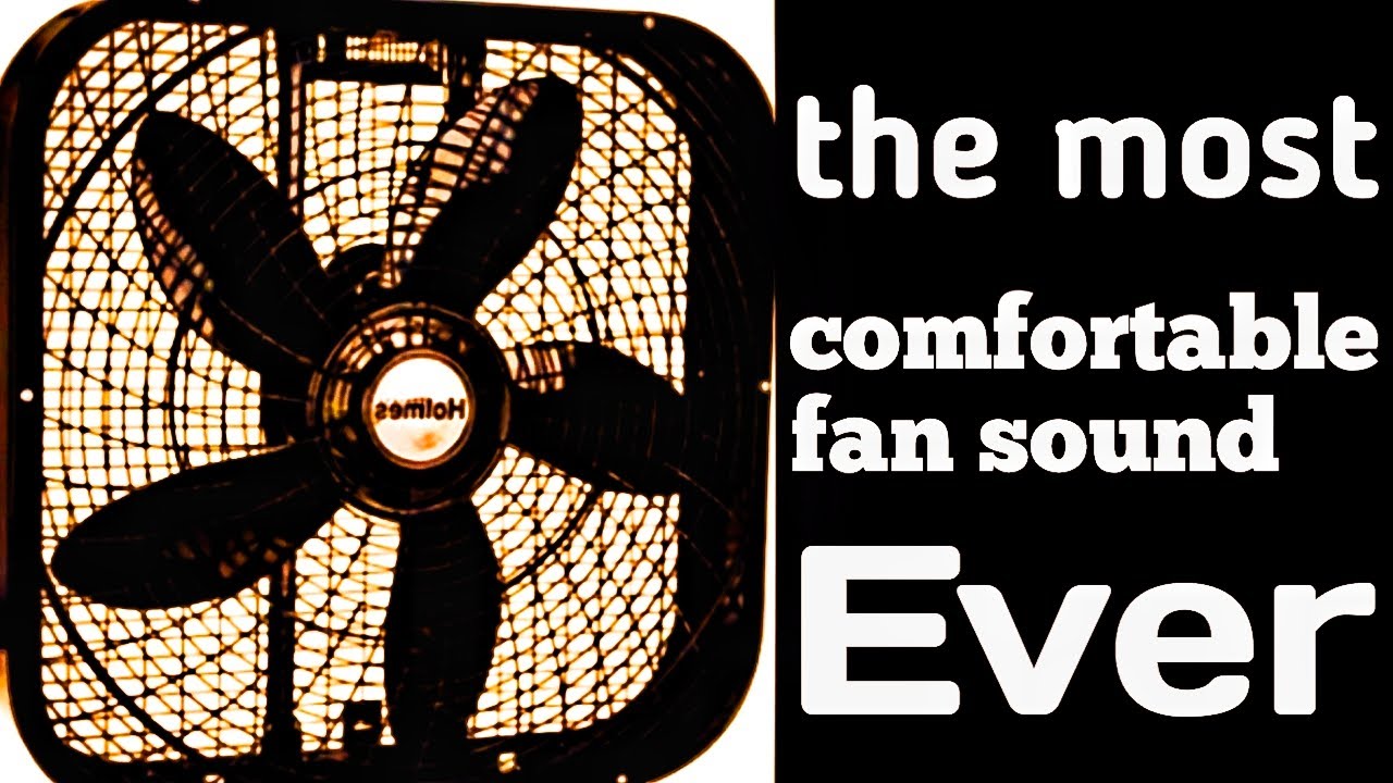 Soft fan noise black screen to calm your racing mind and bring gentle night peace