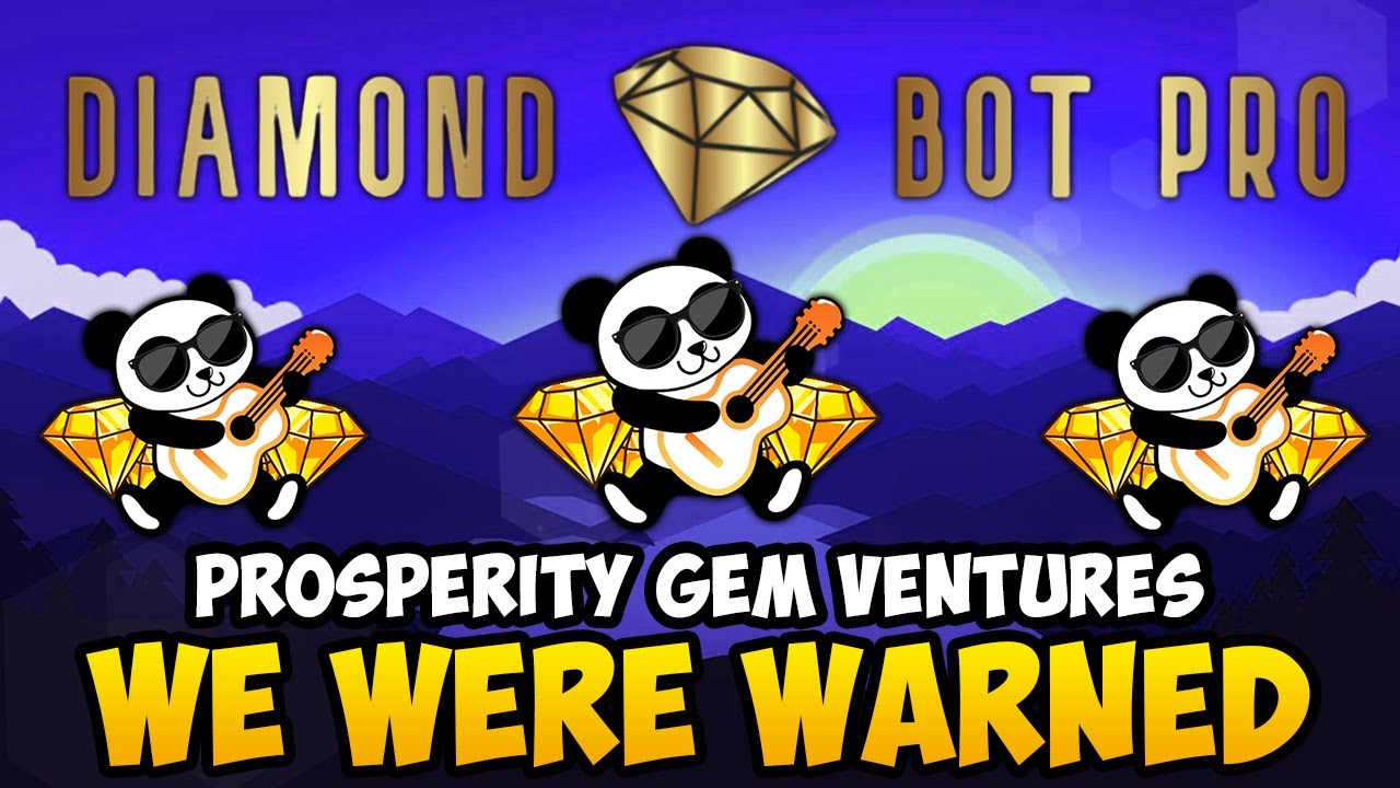 PGV - WE WERE WARNED *DIAMOND BOT PRO* (PROSPERITY GEM VENTURES CRYPTO UPDATES & NEWS)
