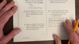 Math Practice Test 14A Side 1