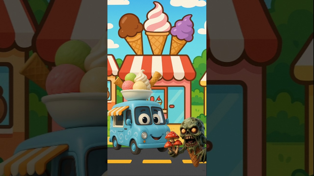 Ice Cream Truck Turns Into a Zombie Monster 