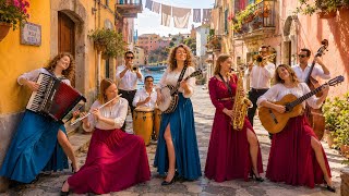 Mediterranean Riviera Pulse | Explosive Cha-Cha Flamenco Fusion Accordion Banjo Sax & Flute