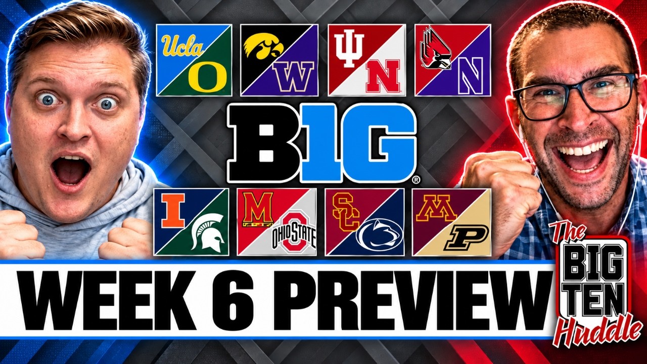 Big Ten Football Week 6 Preview & Picks | UCLA vs Oregon | Indiana vs Nebraska | Iowa vs Washington