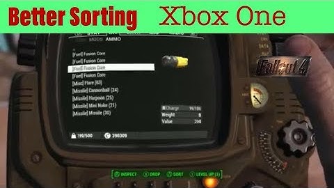 Fallout 4 Xbox One Mods|Better Sorting