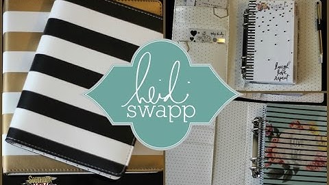 Heidi Swapp Memory Planners 2016 | Gold Black White Stripes