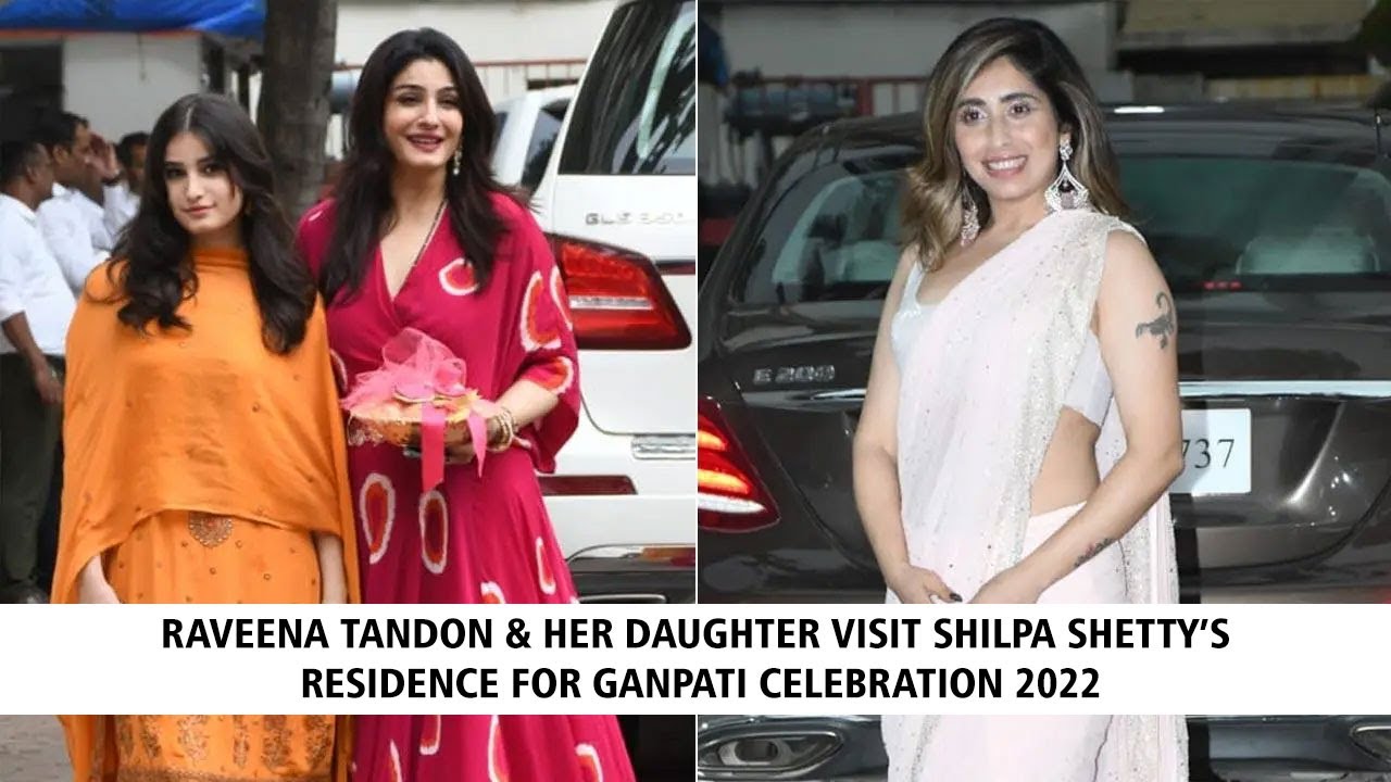 Raveena Tandon, Shilpa Shetty’s Residence For Ganpati Celebration 2022, Shi...