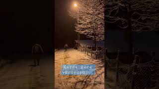 Karda Gece Yürüyüşü ... Fonda Hangi Müzik..?