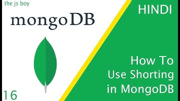 Sort on Document in MongoDB in Hindi/ Urdu | The Js Boy