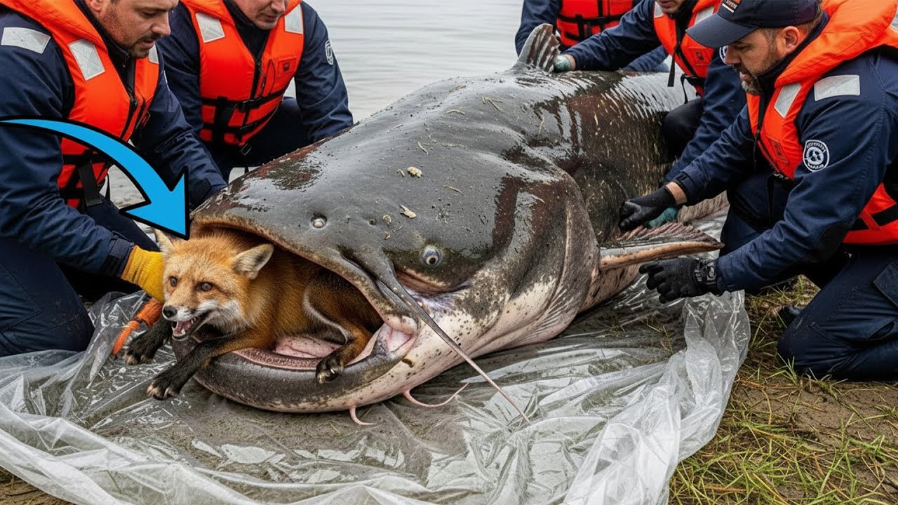 Heroic Rescue Saves Mother Duck from a MONSTER Giant Catfish | Animals Life Matters