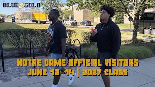 Recruits arrive for Notre Dame football's first official visits for 2027 class