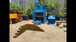 Bulgaria HBY6-10 compressed earth red soil interlocking lego clay brick machine1000ton pressure