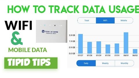 How to monitor data usage globe at home