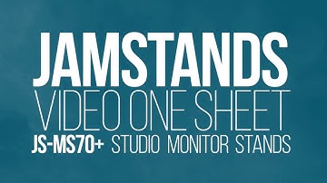 JS-MS70+ JamStands® Series Studio Monitor Stands from Ultimate Support